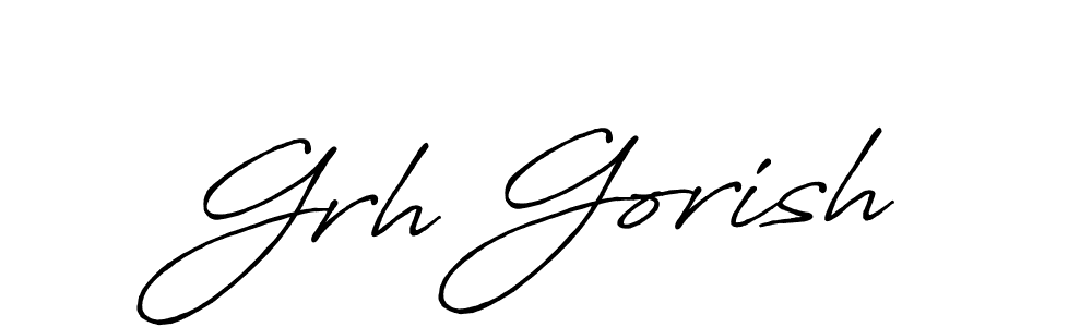 Design your own signature with our free online signature maker. With this signature software, you can create a handwritten (Antro_Vectra_Bolder) signature for name Grh Gorish. Grh Gorish signature style 7 images and pictures png