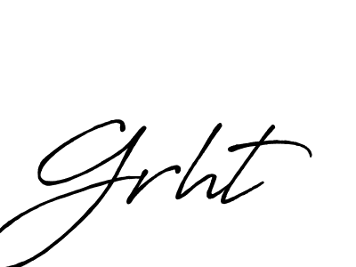 You should practise on your own different ways (Antro_Vectra_Bolder) to write your name (Grht) in signature. don't let someone else do it for you. Grht signature style 7 images and pictures png