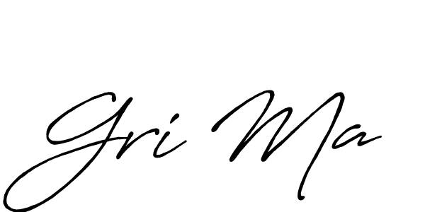 Once you've used our free online signature maker to create your best signature Antro_Vectra_Bolder style, it's time to enjoy all of the benefits that Gri Ma name signing documents. Gri Ma signature style 7 images and pictures png