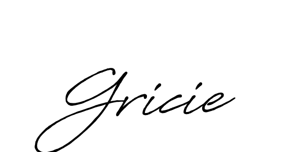 The best way (Antro_Vectra_Bolder) to make a short signature is to pick only two or three words in your name. The name Gricie include a total of six letters. For converting this name. Gricie signature style 7 images and pictures png