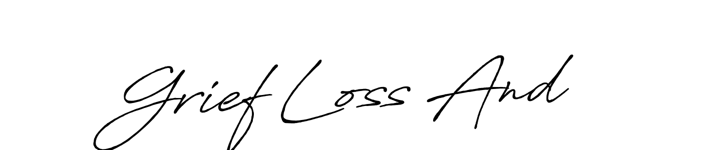 Similarly Antro_Vectra_Bolder is the best handwritten signature design. Signature creator online .You can use it as an online autograph creator for name Grief Loss And. Grief Loss And signature style 7 images and pictures png