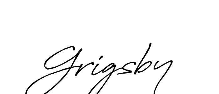 It looks lik you need a new signature style for name Grigsby. Design unique handwritten (Antro_Vectra_Bolder) signature with our free signature maker in just a few clicks. Grigsby signature style 7 images and pictures png