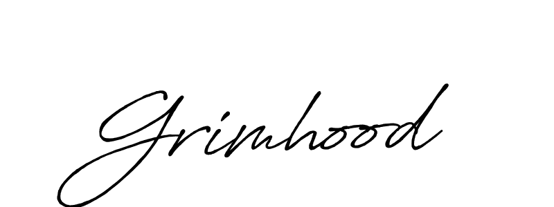 Also You can easily find your signature by using the search form. We will create Grimhood name handwritten signature images for you free of cost using Antro_Vectra_Bolder sign style. Grimhood signature style 7 images and pictures png