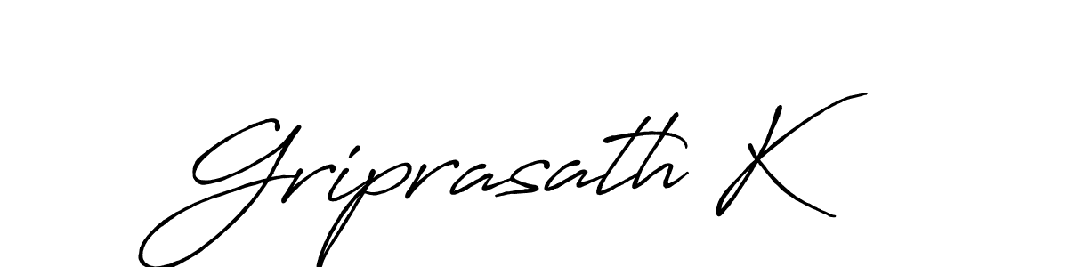 Also You can easily find your signature by using the search form. We will create Griprasath K name handwritten signature images for you free of cost using Antro_Vectra_Bolder sign style. Griprasath K signature style 7 images and pictures png