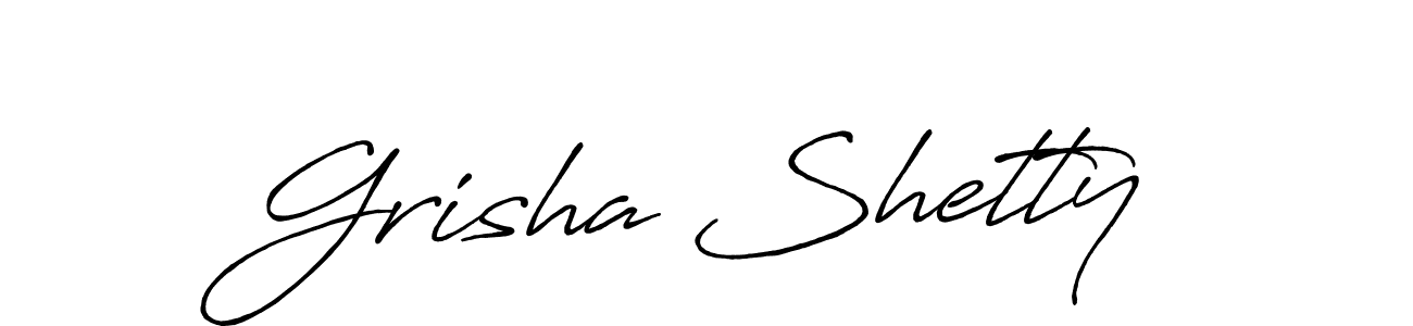 Make a short Grisha Shetty signature style. Manage your documents anywhere anytime using Antro_Vectra_Bolder. Create and add eSignatures, submit forms, share and send files easily. Grisha Shetty signature style 7 images and pictures png