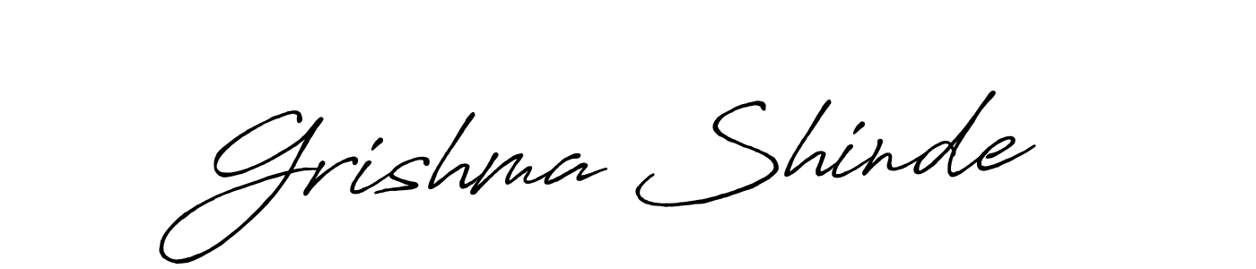 How to Draw Grishma Shinde signature style? Antro_Vectra_Bolder is a latest design signature styles for name Grishma Shinde. Grishma Shinde signature style 7 images and pictures png