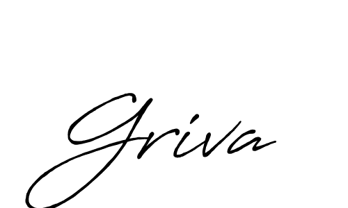 Make a beautiful signature design for name Griva. With this signature (Antro_Vectra_Bolder) style, you can create a handwritten signature for free. Griva signature style 7 images and pictures png