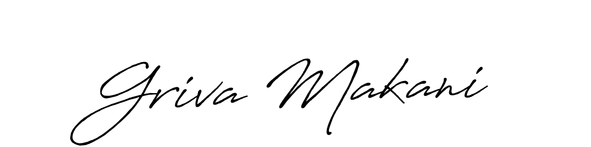 if you are searching for the best signature style for your name Griva Makani. so please give up your signature search. here we have designed multiple signature styles  using Antro_Vectra_Bolder. Griva Makani signature style 7 images and pictures png