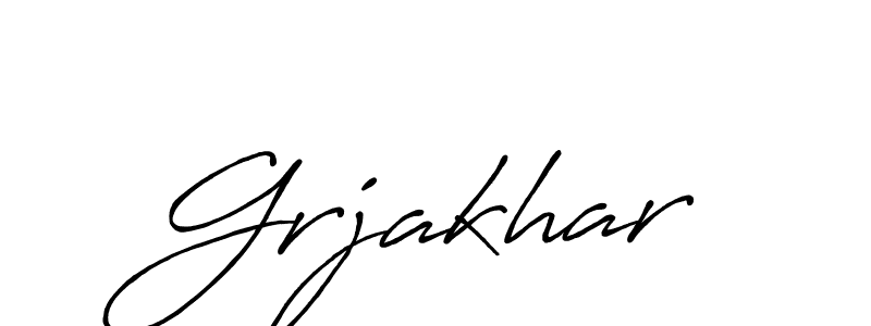 Also we have Grjakhar name is the best signature style. Create professional handwritten signature collection using Antro_Vectra_Bolder autograph style. Grjakhar signature style 7 images and pictures png