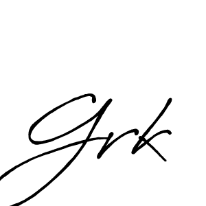 Similarly Antro_Vectra_Bolder is the best handwritten signature design. Signature creator online .You can use it as an online autograph creator for name Grk. Grk signature style 7 images and pictures png