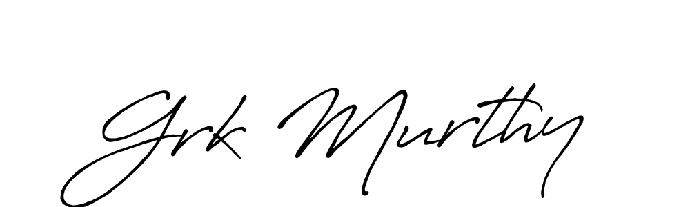 Also You can easily find your signature by using the search form. We will create Grk Murthy name handwritten signature images for you free of cost using Antro_Vectra_Bolder sign style. Grk Murthy signature style 7 images and pictures png