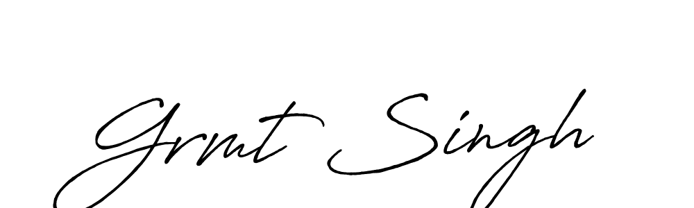 Create a beautiful signature design for name Grmt Singh. With this signature (Antro_Vectra_Bolder) fonts, you can make a handwritten signature for free. Grmt Singh signature style 7 images and pictures png