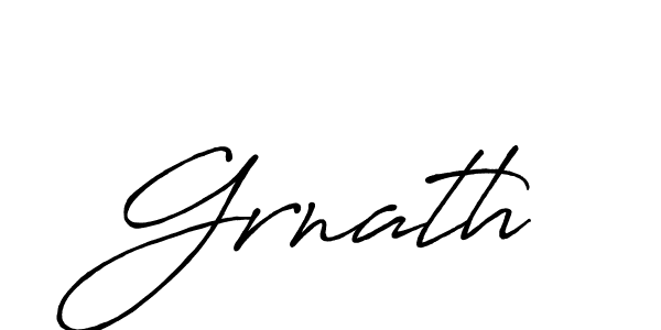 How to make Grnath name signature. Use Antro_Vectra_Bolder style for creating short signs online. This is the latest handwritten sign. Grnath signature style 7 images and pictures png