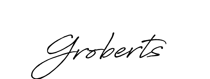 You should practise on your own different ways (Antro_Vectra_Bolder) to write your name (Groberts) in signature. don't let someone else do it for you. Groberts signature style 7 images and pictures png