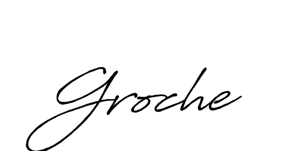 The best way (Antro_Vectra_Bolder) to make a short signature is to pick only two or three words in your name. The name Groche include a total of six letters. For converting this name. Groche signature style 7 images and pictures png