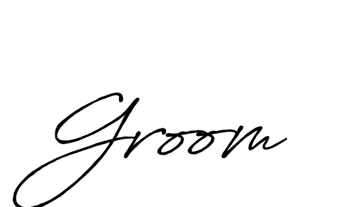 Antro_Vectra_Bolder is a professional signature style that is perfect for those who want to add a touch of class to their signature. It is also a great choice for those who want to make their signature more unique. Get Groom name to fancy signature for free. Groom signature style 7 images and pictures png