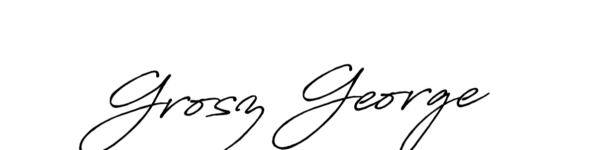 How to Draw Grosz George signature style? Antro_Vectra_Bolder is a latest design signature styles for name Grosz George. Grosz George signature style 7 images and pictures png