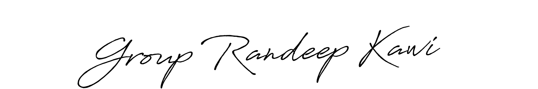 Also we have Group Randeep Kawi name is the best signature style. Create professional handwritten signature collection using Antro_Vectra_Bolder autograph style. Group Randeep Kawi signature style 7 images and pictures png