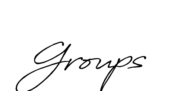 Similarly Antro_Vectra_Bolder is the best handwritten signature design. Signature creator online .You can use it as an online autograph creator for name Groups. Groups signature style 7 images and pictures png