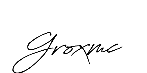 Also we have Groxmc name is the best signature style. Create professional handwritten signature collection using Antro_Vectra_Bolder autograph style. Groxmc signature style 7 images and pictures png