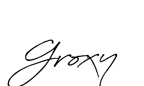 Once you've used our free online signature maker to create your best signature Antro_Vectra_Bolder style, it's time to enjoy all of the benefits that Groxy name signing documents. Groxy signature style 7 images and pictures png