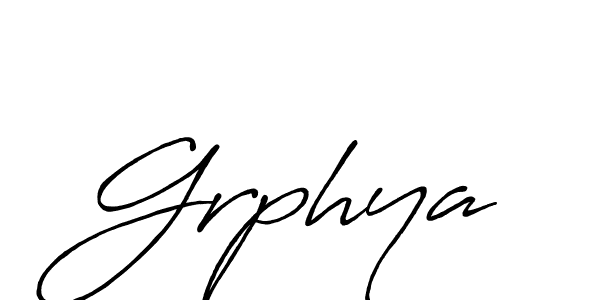 Make a beautiful signature design for name Grphya. With this signature (Antro_Vectra_Bolder) style, you can create a handwritten signature for free. Grphya signature style 7 images and pictures png