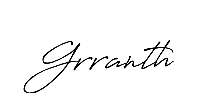 Grranth stylish signature style. Best Handwritten Sign (Antro_Vectra_Bolder) for my name. Handwritten Signature Collection Ideas for my name Grranth. Grranth signature style 7 images and pictures png