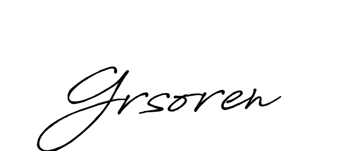 How to Draw Grsoren signature style? Antro_Vectra_Bolder is a latest design signature styles for name Grsoren. Grsoren signature style 7 images and pictures png