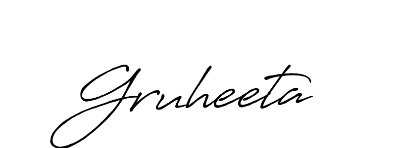 Create a beautiful signature design for name Gruheeta. With this signature (Antro_Vectra_Bolder) fonts, you can make a handwritten signature for free. Gruheeta signature style 7 images and pictures png