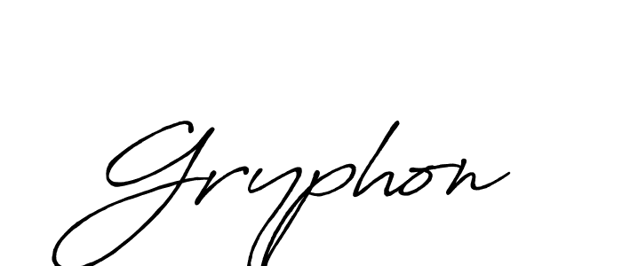 Design your own signature with our free online signature maker. With this signature software, you can create a handwritten (Antro_Vectra_Bolder) signature for name Gryphon. Gryphon signature style 7 images and pictures png