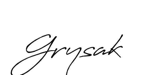 Make a beautiful signature design for name Grysak. Use this online signature maker to create a handwritten signature for free. Grysak signature style 7 images and pictures png