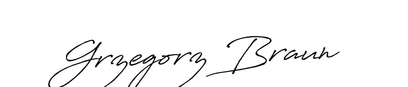 Create a beautiful signature design for name Grzegorz Braun. With this signature (Antro_Vectra_Bolder) fonts, you can make a handwritten signature for free. Grzegorz Braun signature style 7 images and pictures png