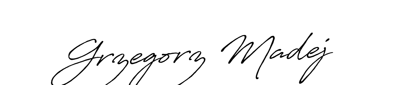 Use a signature maker to create a handwritten signature online. With this signature software, you can design (Antro_Vectra_Bolder) your own signature for name Grzegorz Madej. Grzegorz Madej signature style 7 images and pictures png