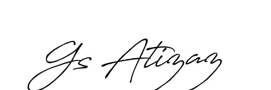 Also You can easily find your signature by using the search form. We will create Gs Atizaz name handwritten signature images for you free of cost using Antro_Vectra_Bolder sign style. Gs Atizaz signature style 7 images and pictures png