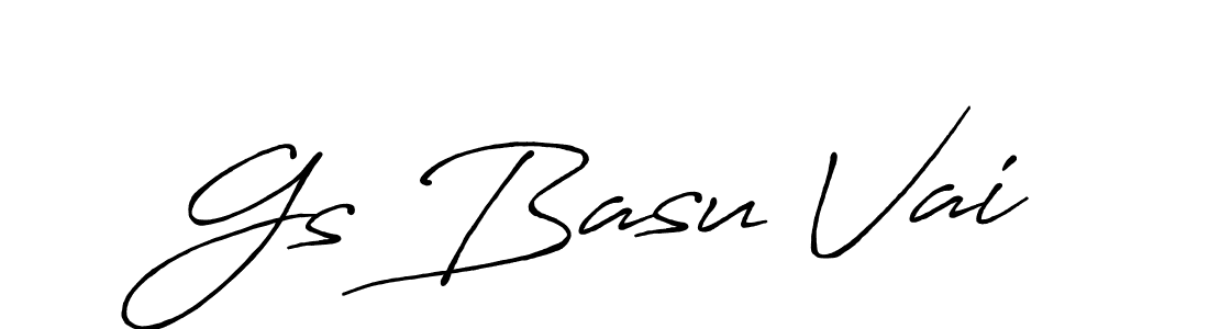 Make a beautiful signature design for name Gs Basu Vai. Use this online signature maker to create a handwritten signature for free. Gs Basu Vai signature style 7 images and pictures png