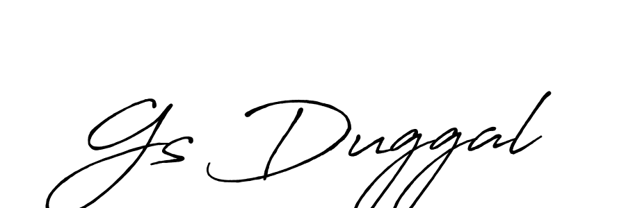 Gs Duggal stylish signature style. Best Handwritten Sign (Antro_Vectra_Bolder) for my name. Handwritten Signature Collection Ideas for my name Gs Duggal. Gs Duggal signature style 7 images and pictures png