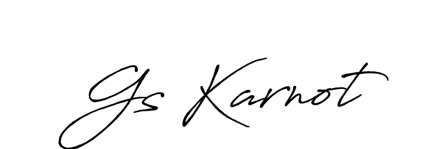 How to make Gs Karnot signature? Antro_Vectra_Bolder is a professional autograph style. Create handwritten signature for Gs Karnot name. Gs Karnot signature style 7 images and pictures png