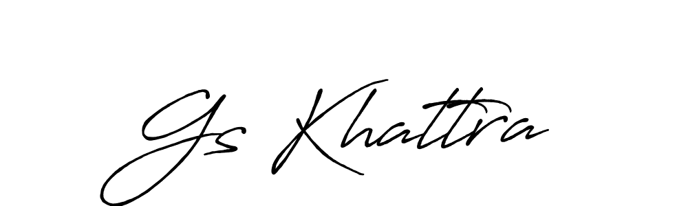 You should practise on your own different ways (Antro_Vectra_Bolder) to write your name (Gs Khattra) in signature. don't let someone else do it for you. Gs Khattra signature style 7 images and pictures png