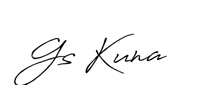 Antro_Vectra_Bolder is a professional signature style that is perfect for those who want to add a touch of class to their signature. It is also a great choice for those who want to make their signature more unique. Get Gs Kuna name to fancy signature for free. Gs Kuna signature style 7 images and pictures png