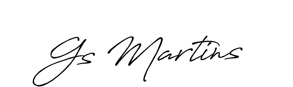 How to make Gs Martins name signature. Use Antro_Vectra_Bolder style for creating short signs online. This is the latest handwritten sign. Gs Martins signature style 7 images and pictures png