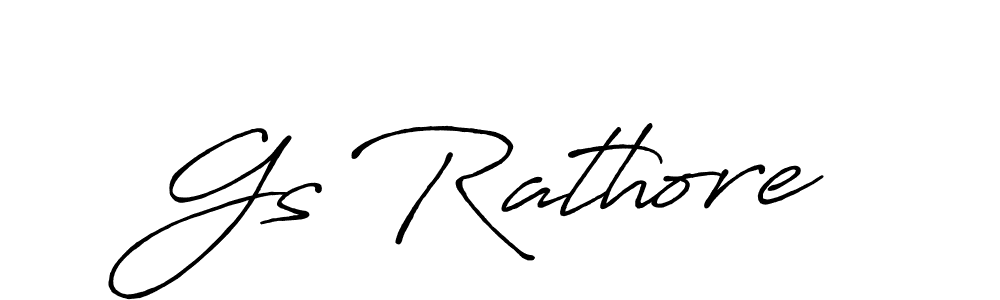 Also we have Gs Rathore name is the best signature style. Create professional handwritten signature collection using Antro_Vectra_Bolder autograph style. Gs Rathore signature style 7 images and pictures png