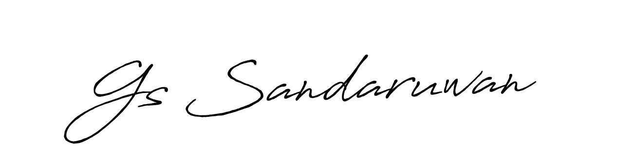 Once you've used our free online signature maker to create your best signature Antro_Vectra_Bolder style, it's time to enjoy all of the benefits that Gs Sandaruwan name signing documents. Gs Sandaruwan signature style 7 images and pictures png