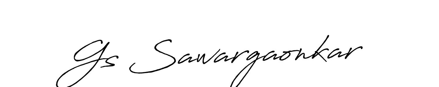 Also You can easily find your signature by using the search form. We will create Gs Sawargaonkar name handwritten signature images for you free of cost using Antro_Vectra_Bolder sign style. Gs Sawargaonkar signature style 7 images and pictures png