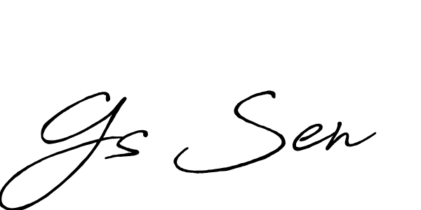 if you are searching for the best signature style for your name Gs Sen. so please give up your signature search. here we have designed multiple signature styles  using Antro_Vectra_Bolder. Gs Sen signature style 7 images and pictures png