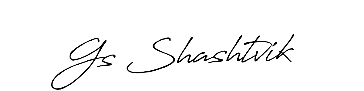 You should practise on your own different ways (Antro_Vectra_Bolder) to write your name (Gs Shashtvik) in signature. don't let someone else do it for you. Gs Shashtvik signature style 7 images and pictures png
