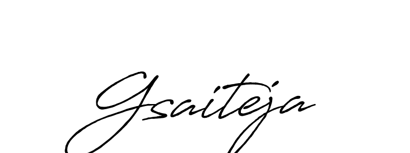 Here are the top 10 professional signature styles for the name Gsaiteja. These are the best autograph styles you can use for your name. Gsaiteja signature style 7 images and pictures png