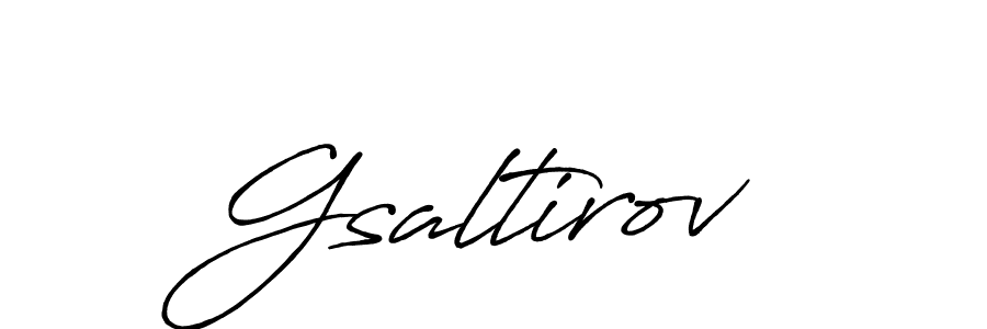 It looks lik you need a new signature style for name Gsaltirov. Design unique handwritten (Antro_Vectra_Bolder) signature with our free signature maker in just a few clicks. Gsaltirov signature style 7 images and pictures png