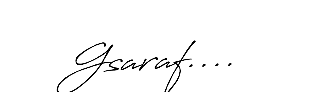 Also we have Gsaraf.... name is the best signature style. Create professional handwritten signature collection using Antro_Vectra_Bolder autograph style. Gsaraf.... signature style 7 images and pictures png