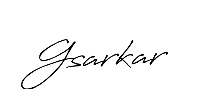 The best way (Antro_Vectra_Bolder) to make a short signature is to pick only two or three words in your name. The name Gsarkar include a total of six letters. For converting this name. Gsarkar signature style 7 images and pictures png