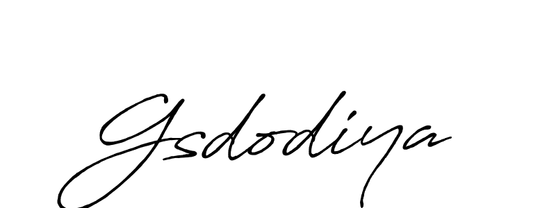 How to make Gsdodiya name signature. Use Antro_Vectra_Bolder style for creating short signs online. This is the latest handwritten sign. Gsdodiya signature style 7 images and pictures png